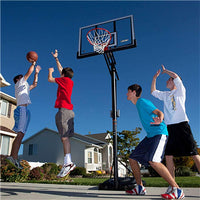 90061 Portable Basketball System, 52 Inch Shatterproof Backboard,Black