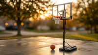 90061 Portable Basketball System, 52 Inch Shatterproof Backboard,Black — Lifestyle