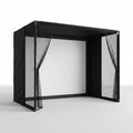 Golf Simulator Enclosure Kit Built to Create Indoor Practice Space, 10x8 ft, 4K Impact Screen, Safety Nets