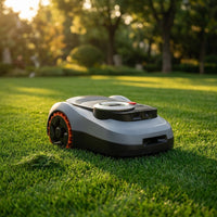 I215 8.6 In. Robot Lawn Mower (1/2 Acre) Lidar + Vision, Auto Mapping, App Control, Multi-Zone, AI Obstacle Avoidance — Studio Shot