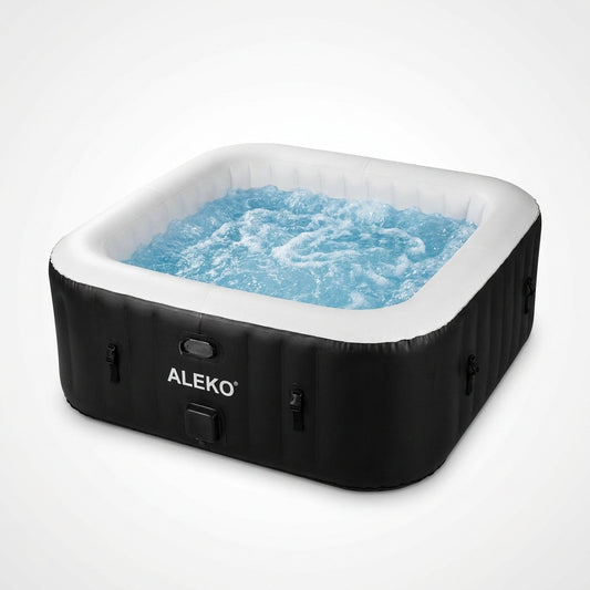 Inflatable Hot Tub Spa, 265 Gallon HTISQ6GYBK | Relaxing Bubble Massage Jets, Quick Heating System, Cushioned Padded Walls, Portable Backyard Setup, Seats Multiple Adults — Studio Shot