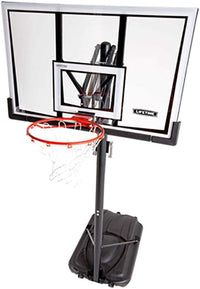 90061 Portable Basketball System, 52 Inch Shatterproof Backboard,Black